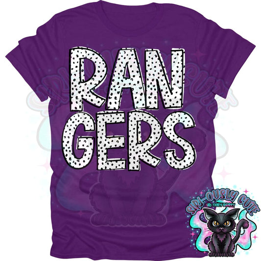 Black Dottie Loo Rangers Mascot