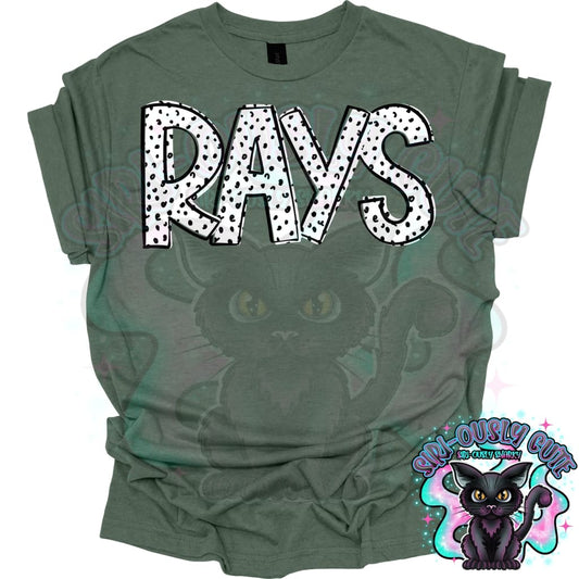 Black Dottie Loo Rays Mascot