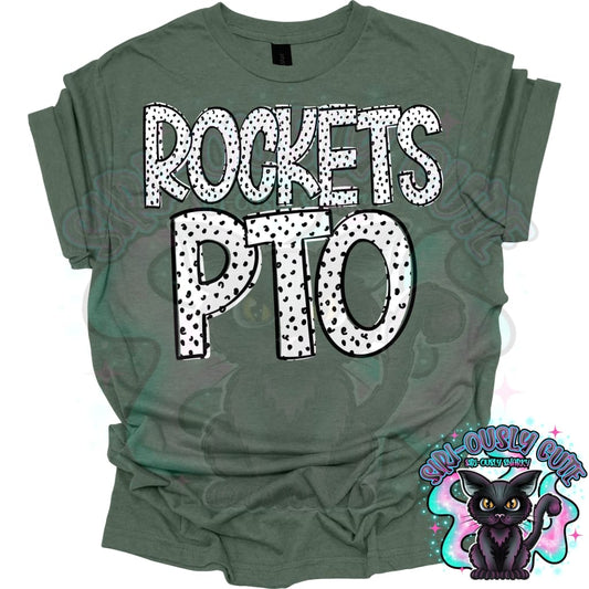 Black Dottie Loo Rockets PTO Mascot