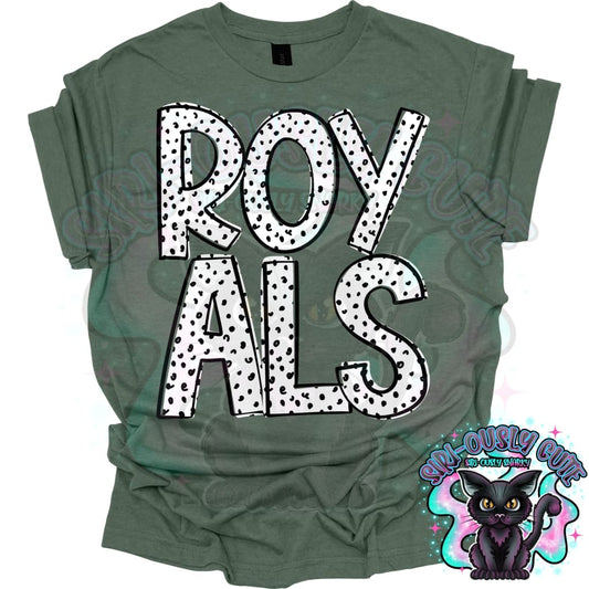 Black Dottie Loo Royals Mascot