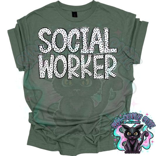 Black Dottie Loo Social Worker Mascot