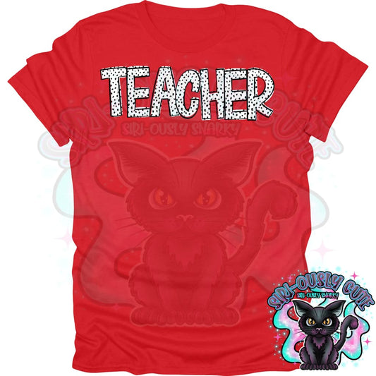 Black Dottie Loo Teacher 2 Clothing