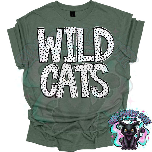 Black Dottie Loo Wildcats Mascot