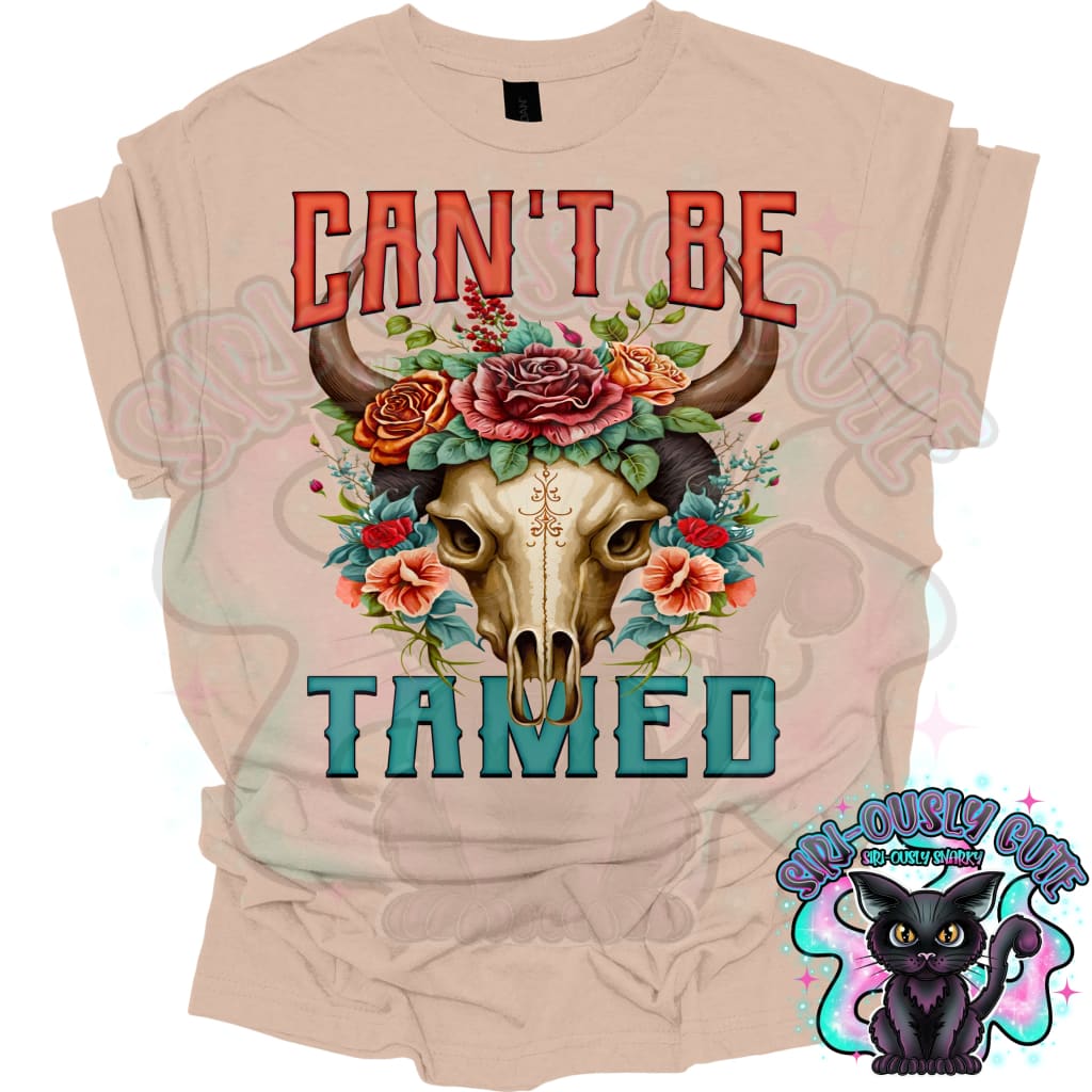 Cant Be Tamed Bull Skull Clothing