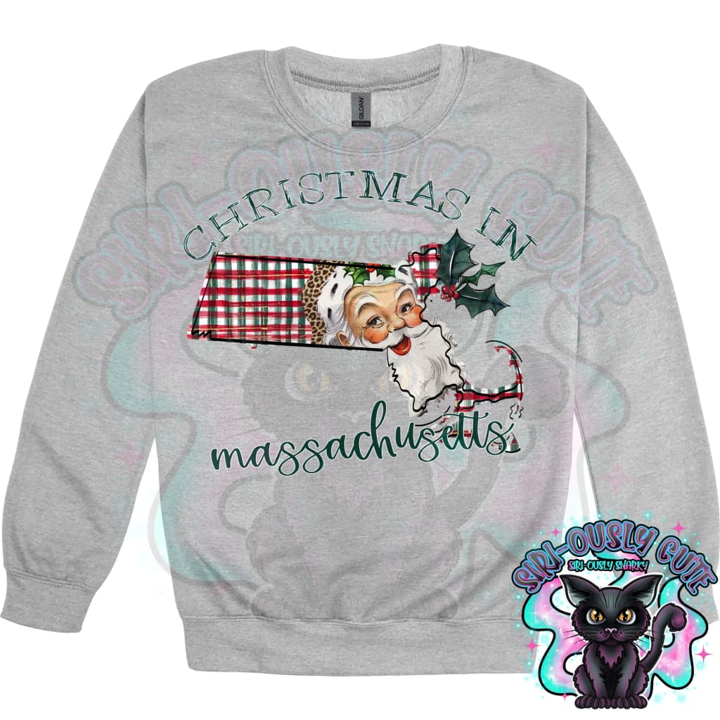 Christmas in State Name Santa State