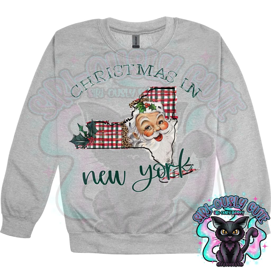 Christmas in State Name Santa State