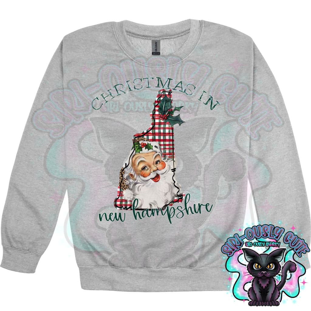 Christmas in State Name Santa State