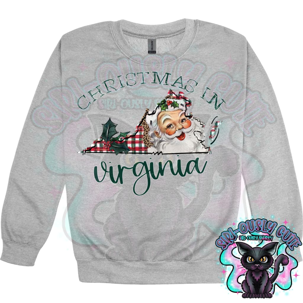 Christmas in State Name Santa State