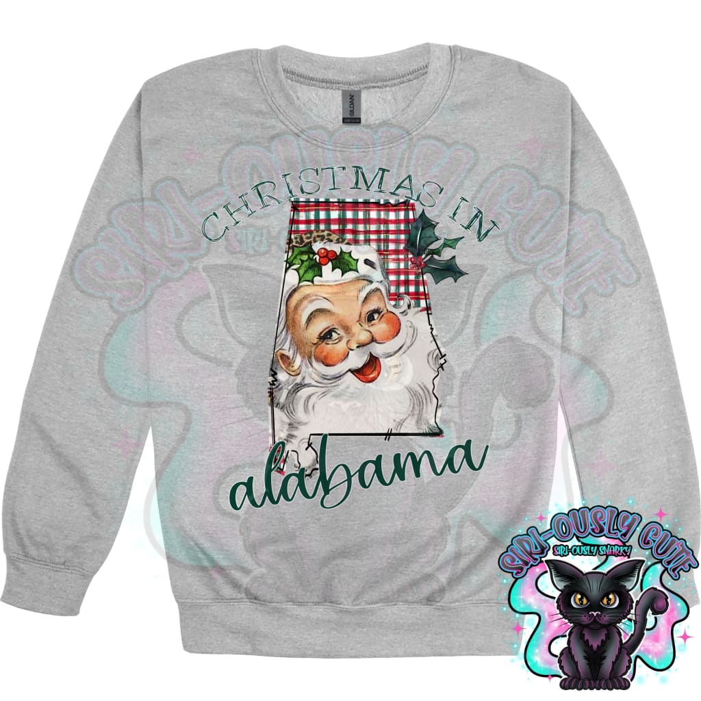 Christmas in State Name Santa State