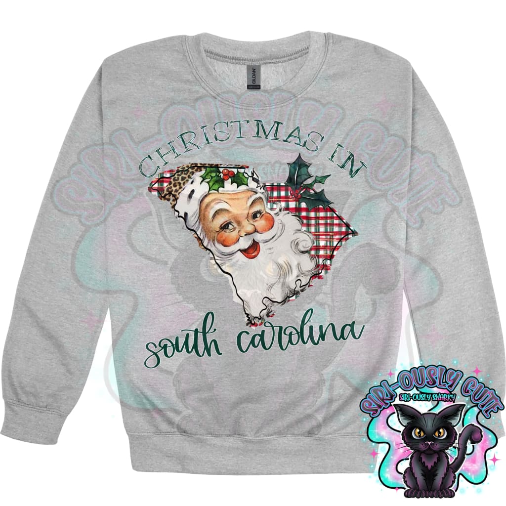 Christmas in State Name Santa State