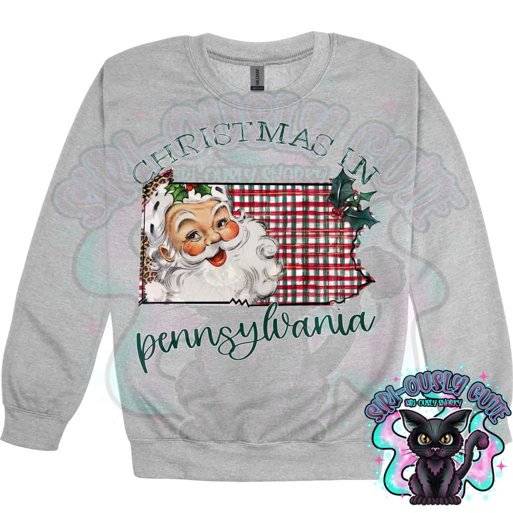 Christmas in State Name Santa State