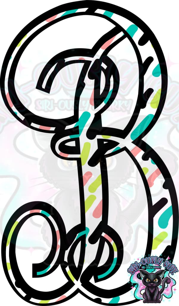 Colored Dottie Monogram Monogram