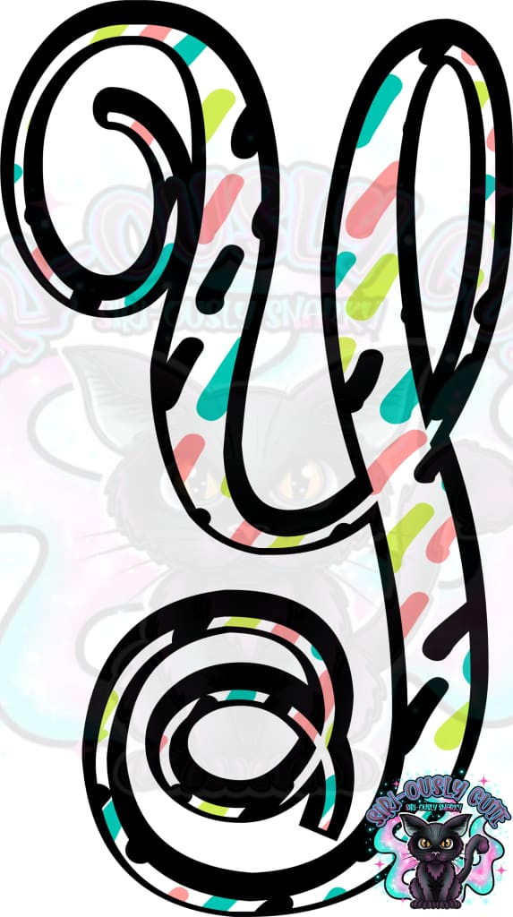 Colored Dottie Monogram Monogram