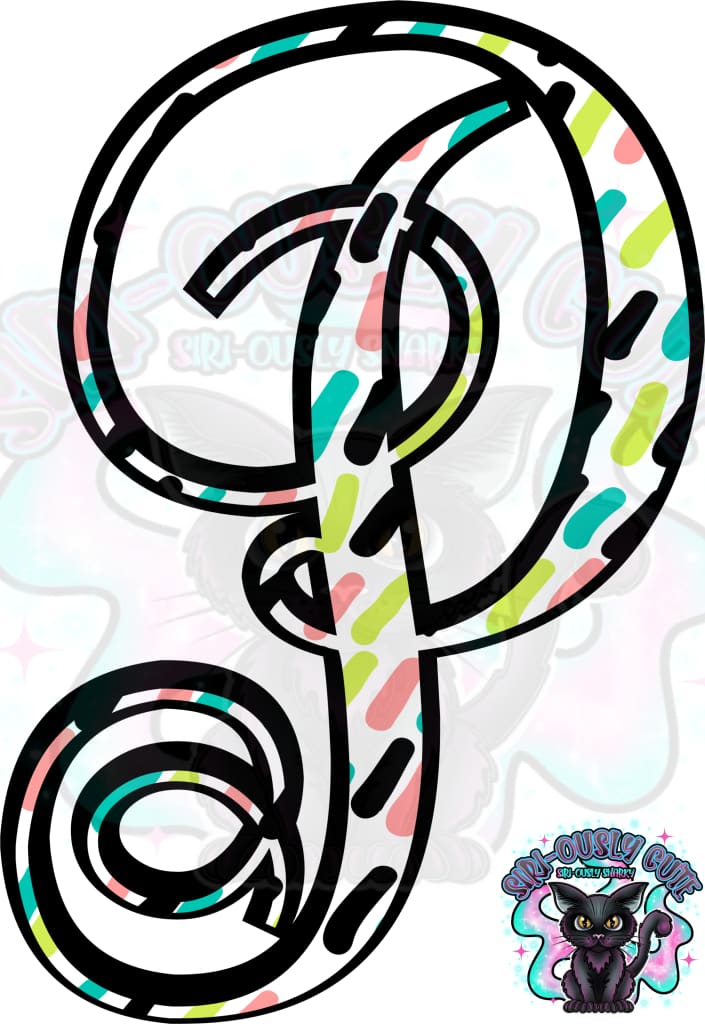 Colored Dottie Monogram Monogram