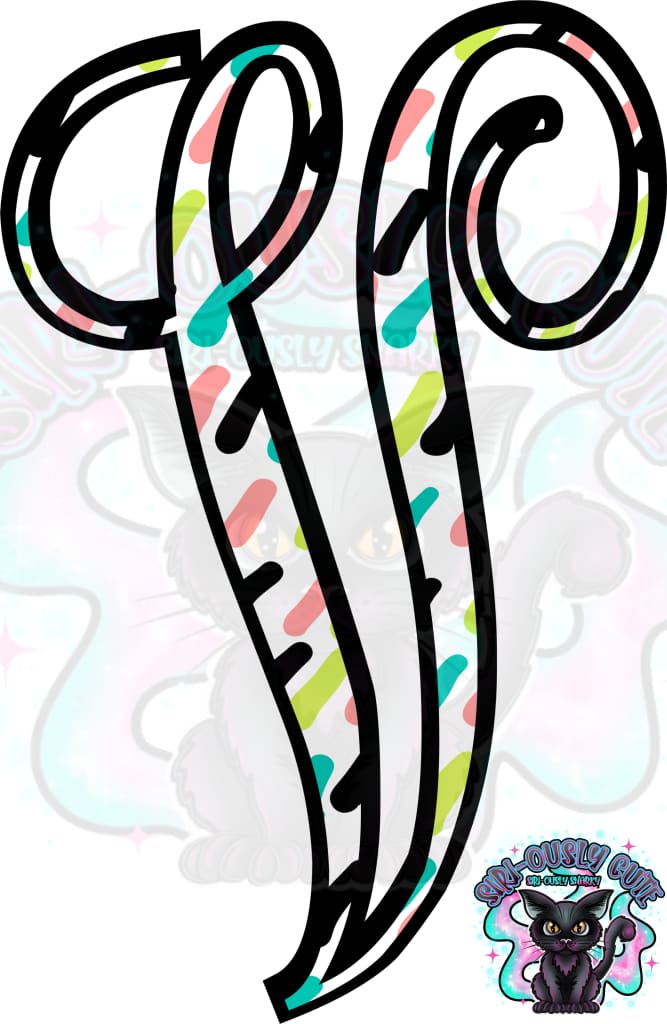 Colored Dottie Monogram Monogram