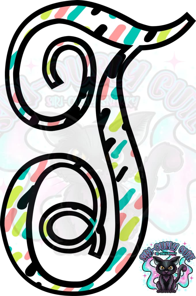 Colored Dottie Monogram Monogram