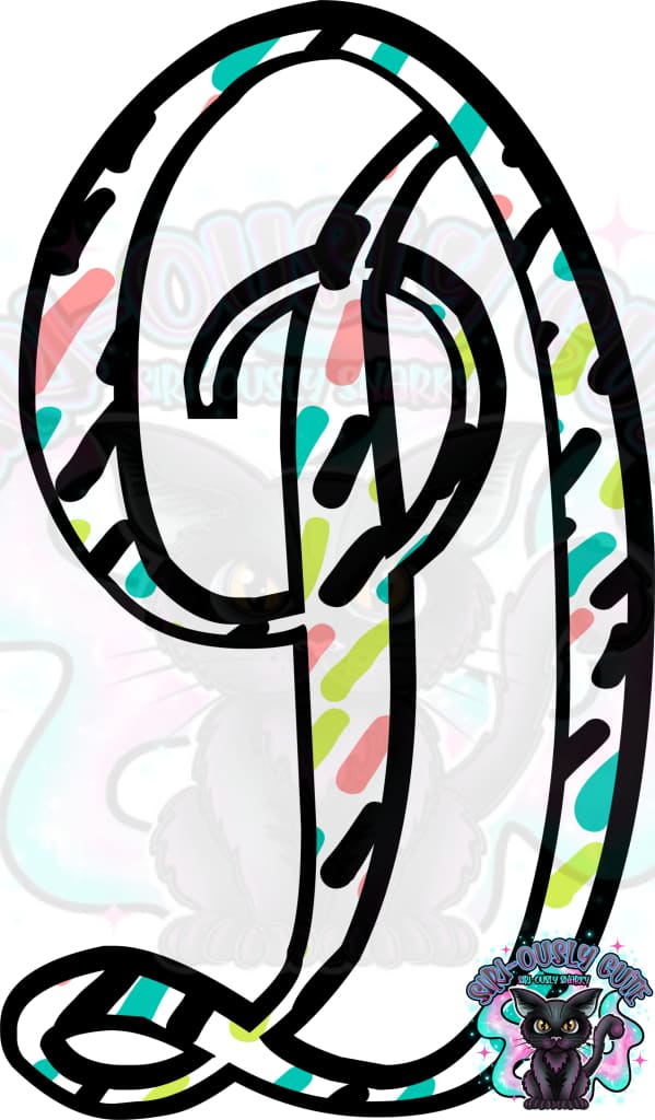 Colored Dottie Monogram Monogram