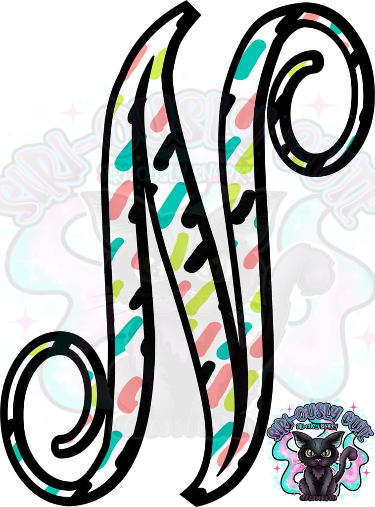 Colored Dottie Monogram Monogram