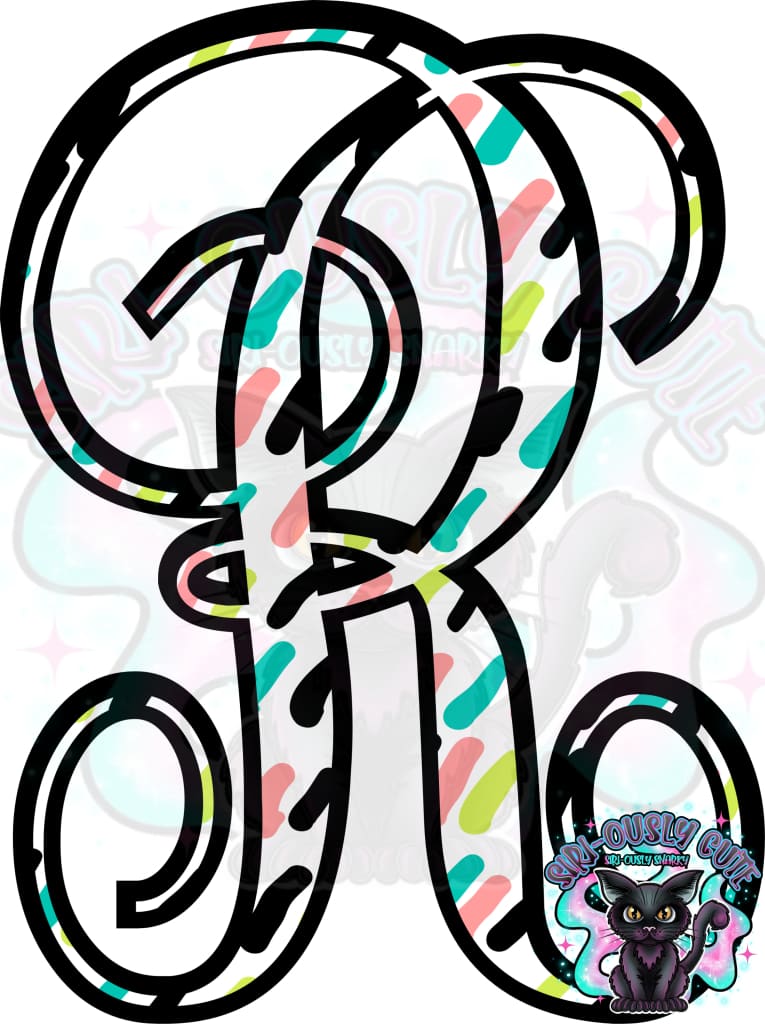 Colored Dottie Monogram Monogram