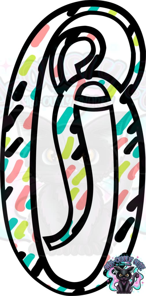 Colored Dottie Monogram Monogram