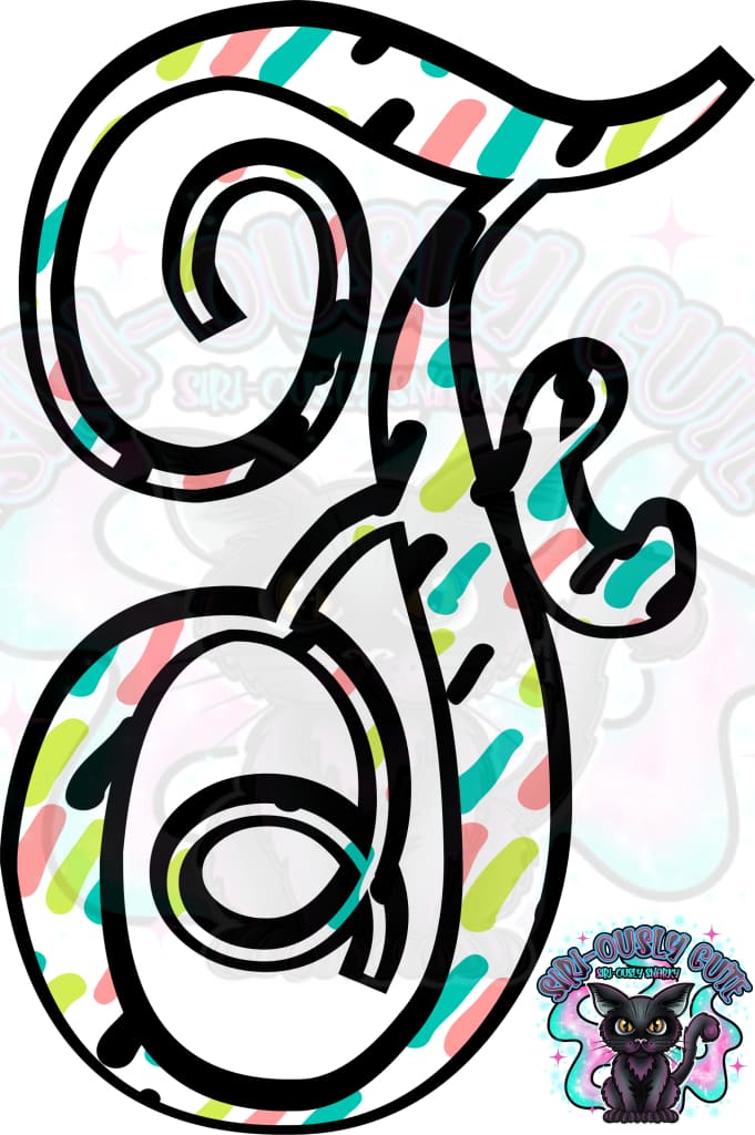 Colored Dottie Monogram Monogram