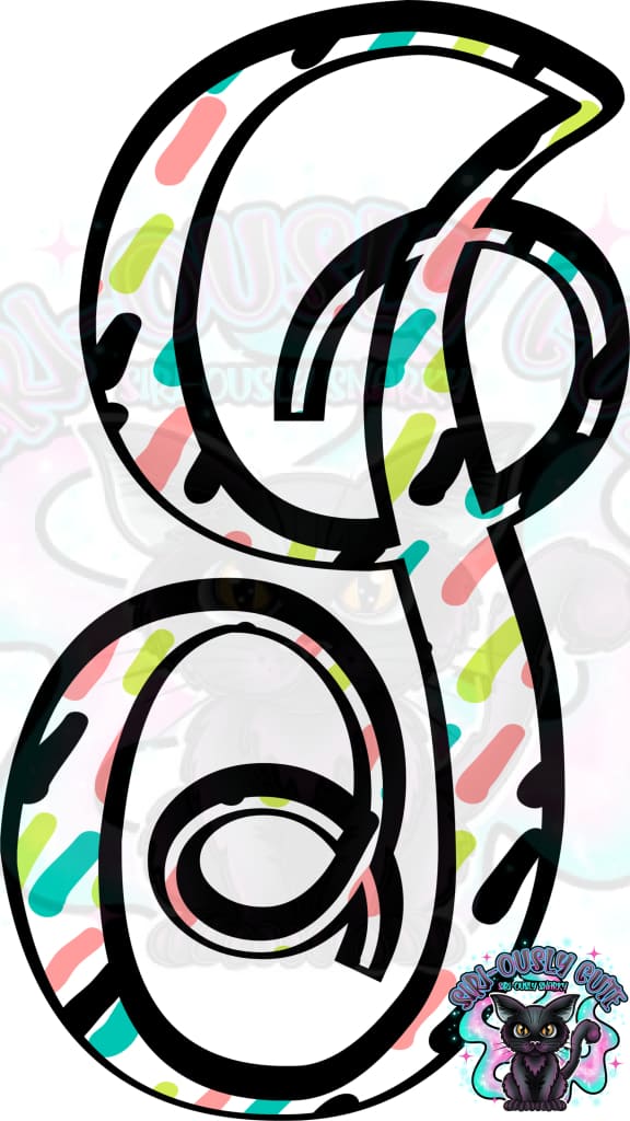 Colored Dottie Monogram Monogram