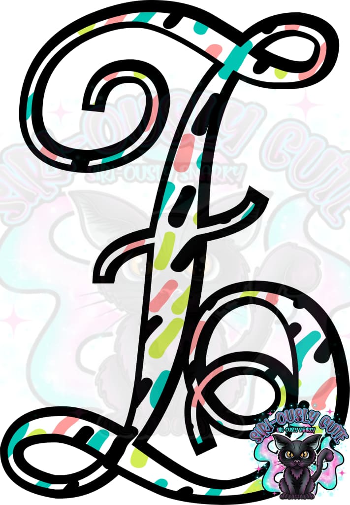Colored Dottie Monogram Monogram