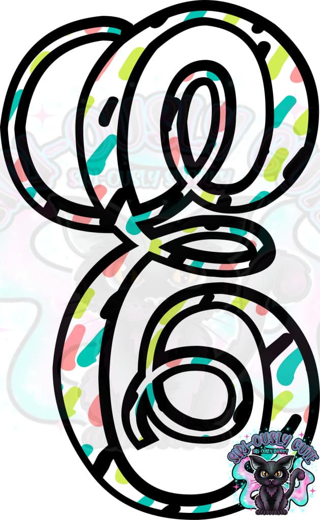Colored Dottie Monogram Monogram