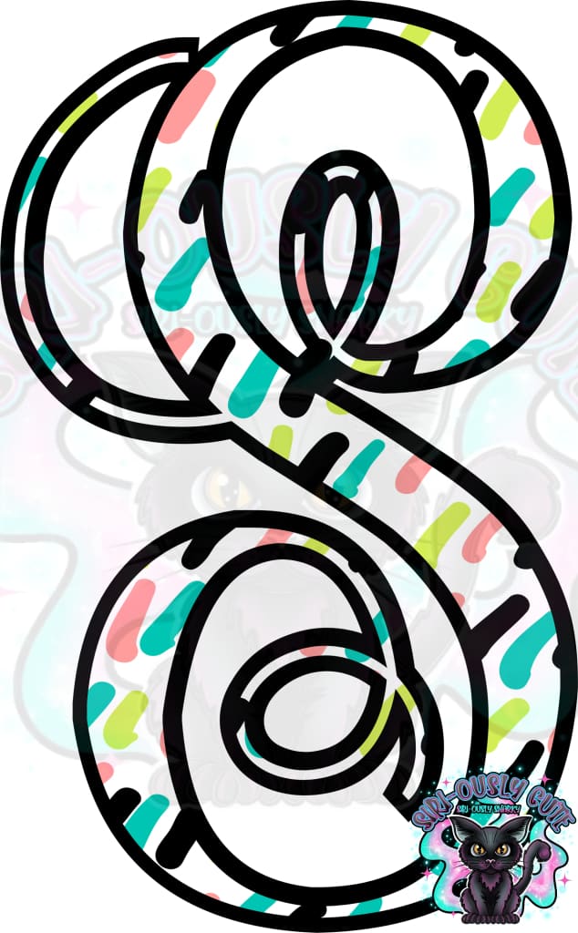 Colored Dottie Monogram Monogram