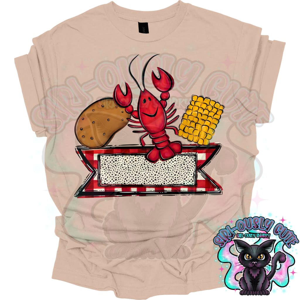 Crawfish Kid Name Plate Clothing