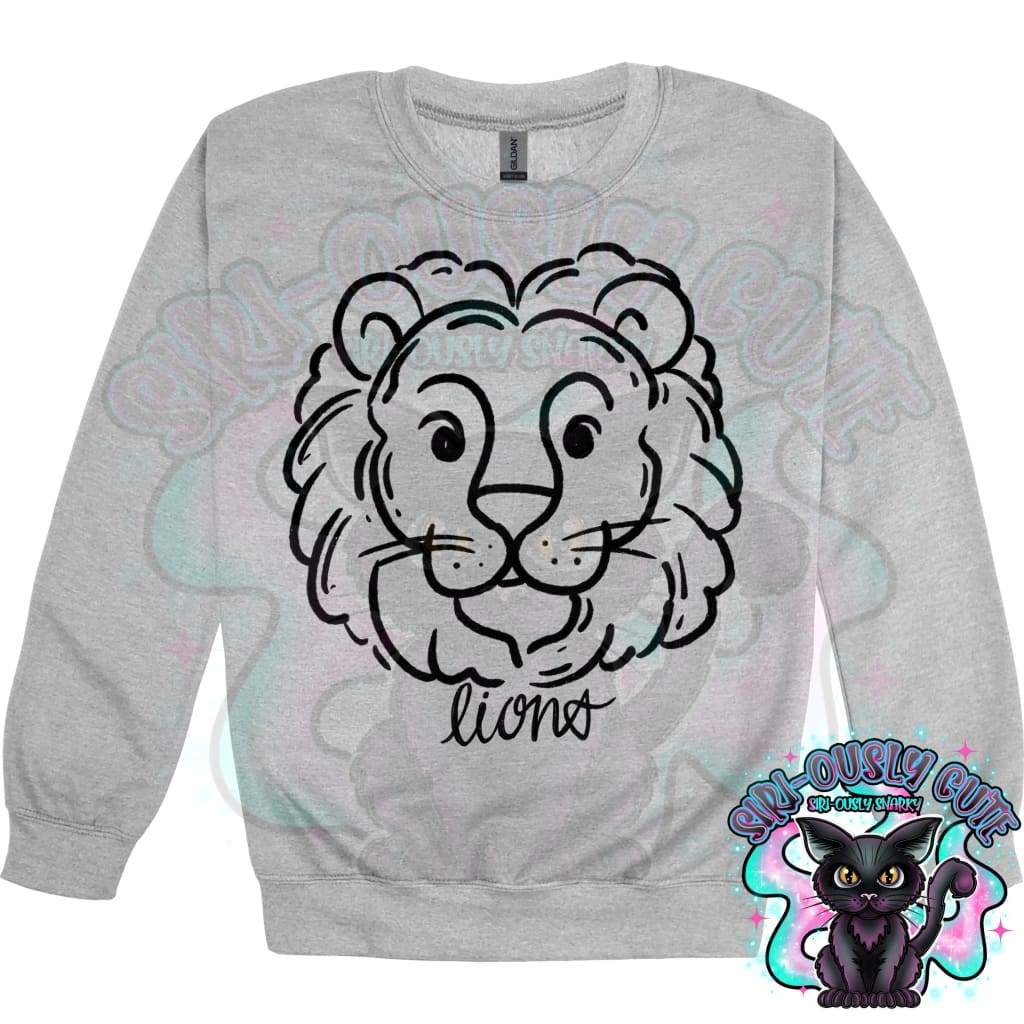 Doodle Mascots Lions Mascot
