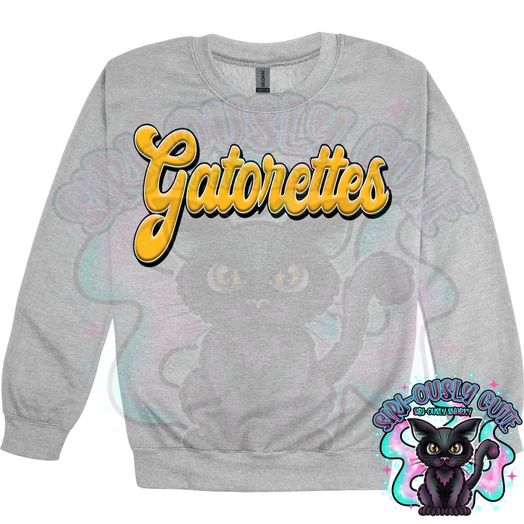 Faux 3D Puff Gatorettes Athletic Gold Mascot