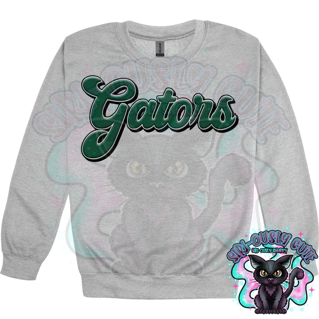 Faux 3D Puff Gators Dark Green Mascot