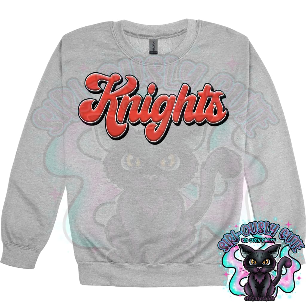 Faux 3D Puff Knights Red 2 Mascot