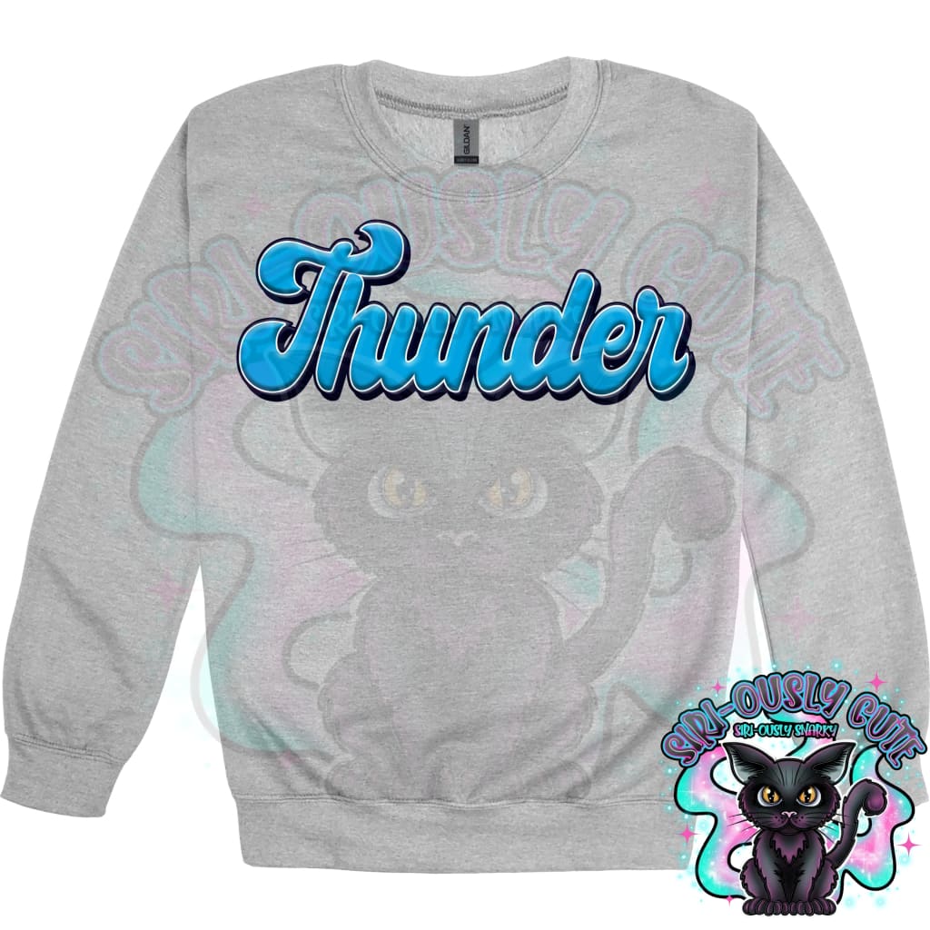 Faux 3D Puff Thunder Columbia Blue Mascot