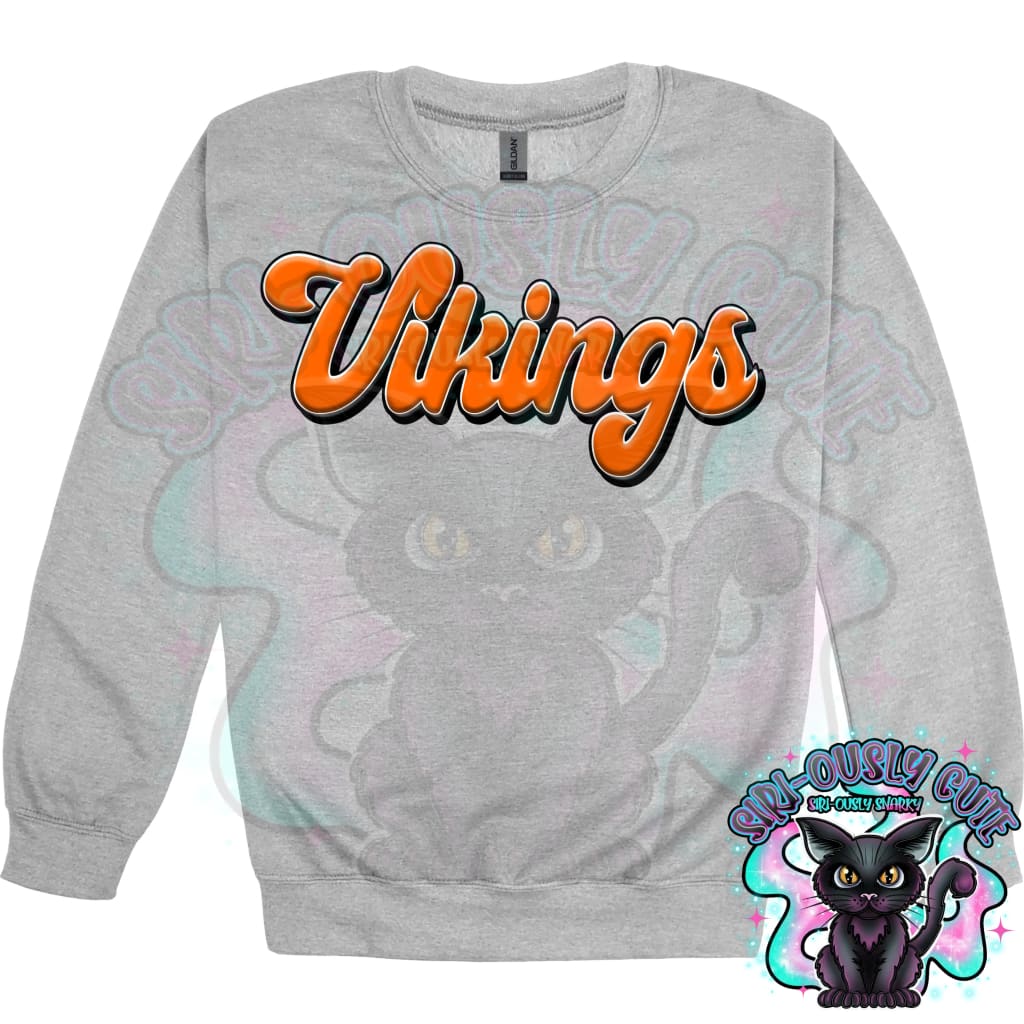 Faux 3D Puff Vikings Orange Mascot