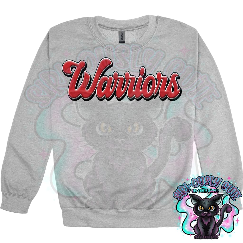Faux 3D Puff Warriors Red Mascot