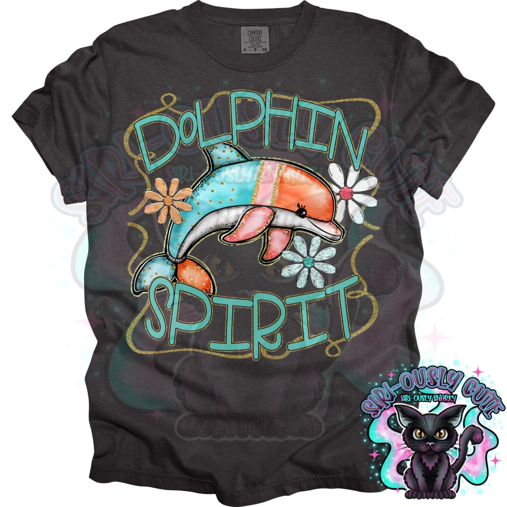Funky Retro Spirit Dolphin Mascot