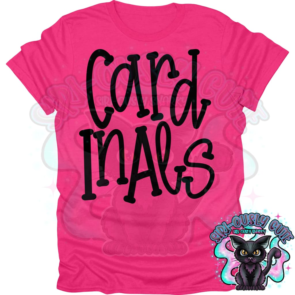 Funky Serif Cardinals Mascot