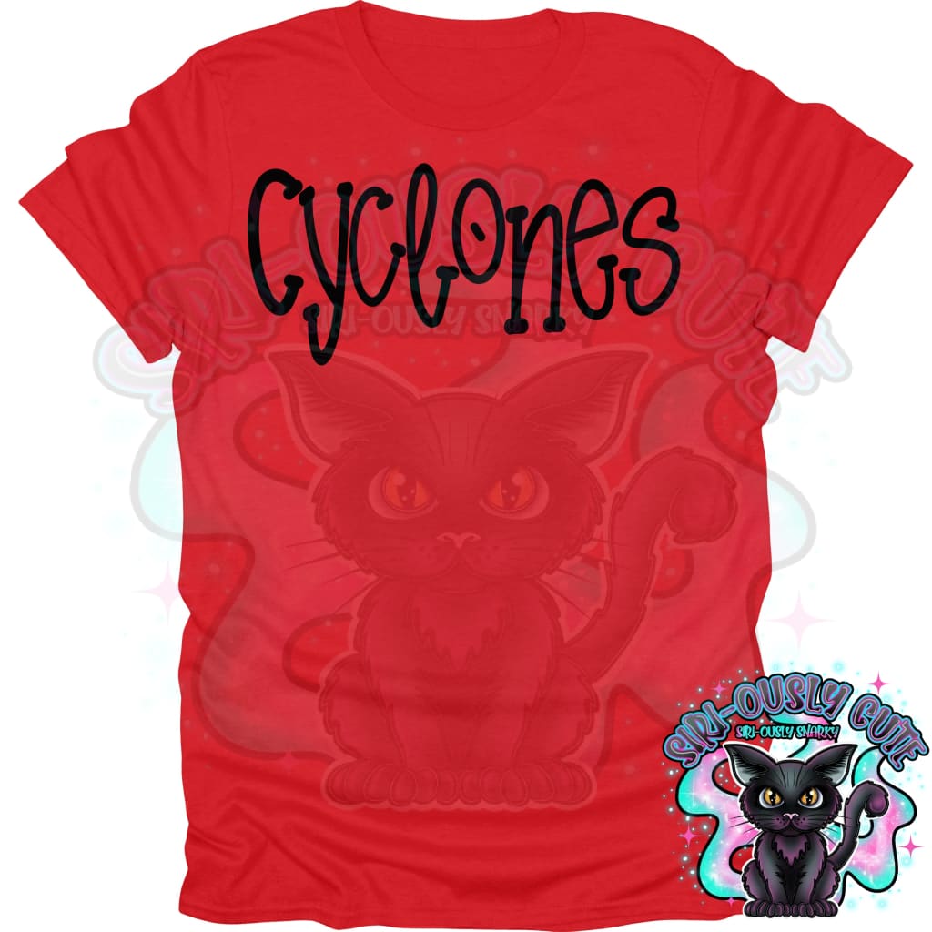 Funky Serif Cyclones Mascot