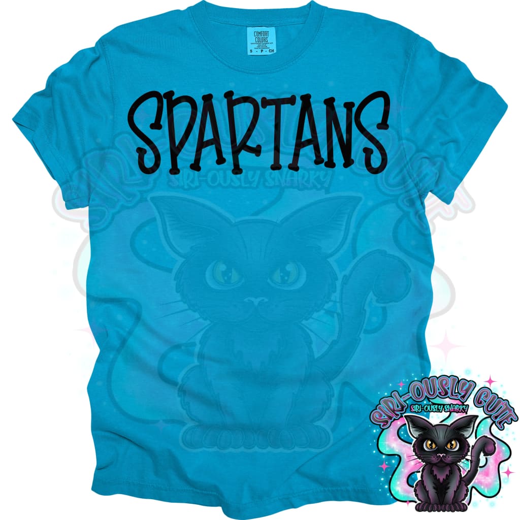 Funky Serif Spartans 2 Mascot