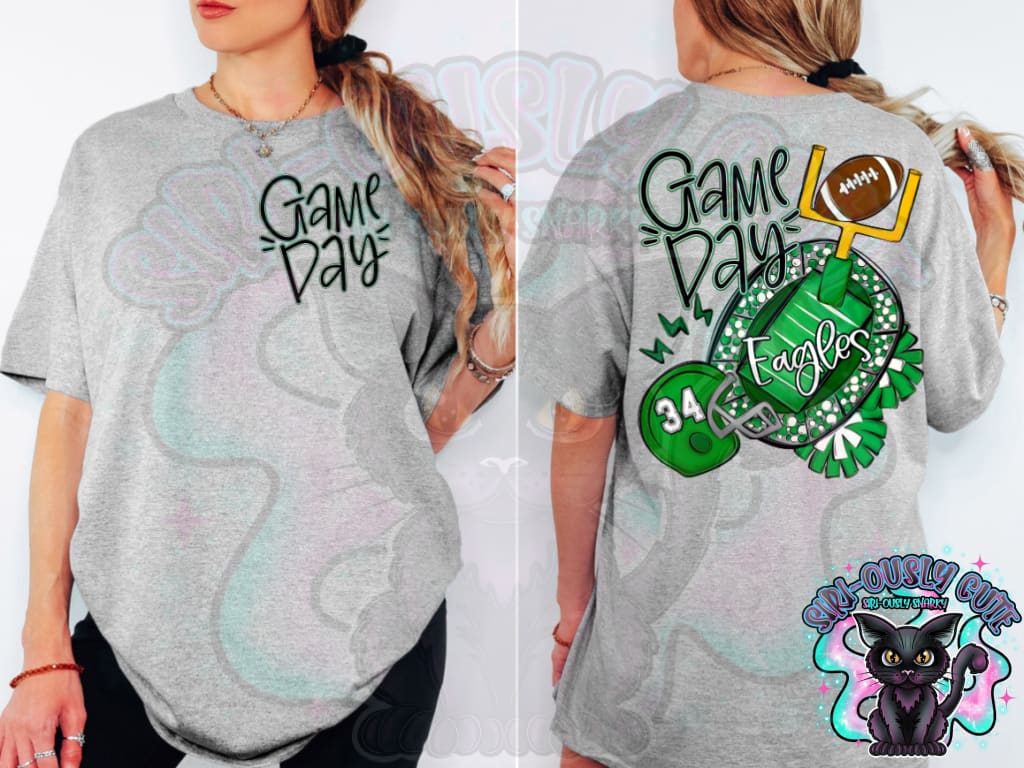 Game Day Football Field Green Mascot