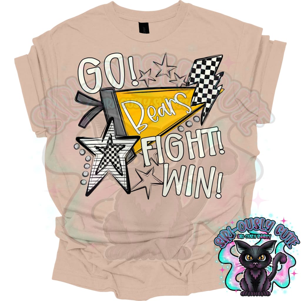 Go Fit Win Pennants Bears Yellow Mascot
