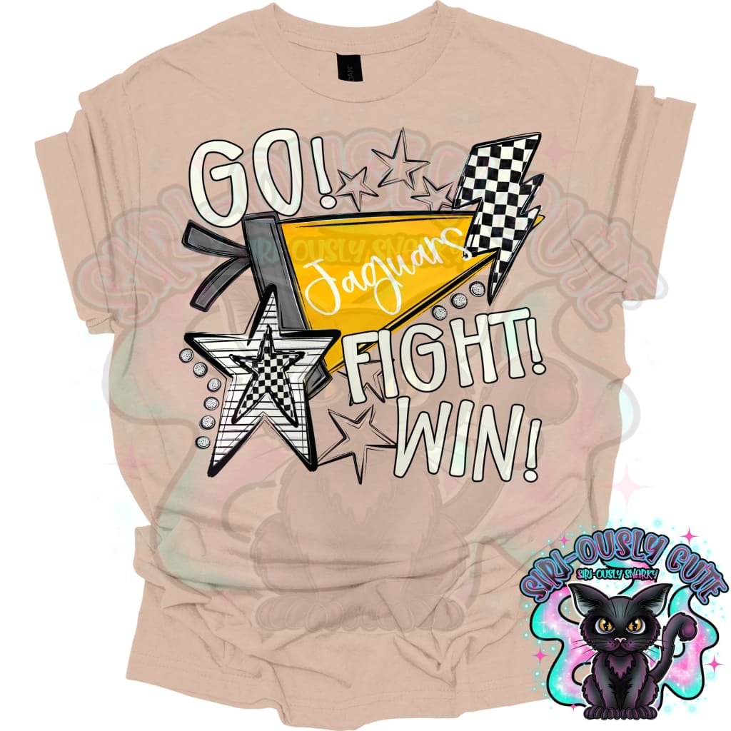 Go Fit Win Pennants Jaguars Yellow Mascot