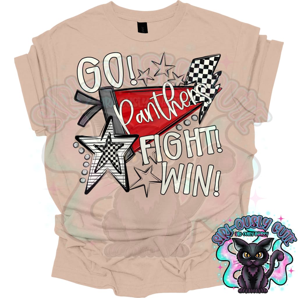 Go Fit Win Pennants Panthers Red Mascot