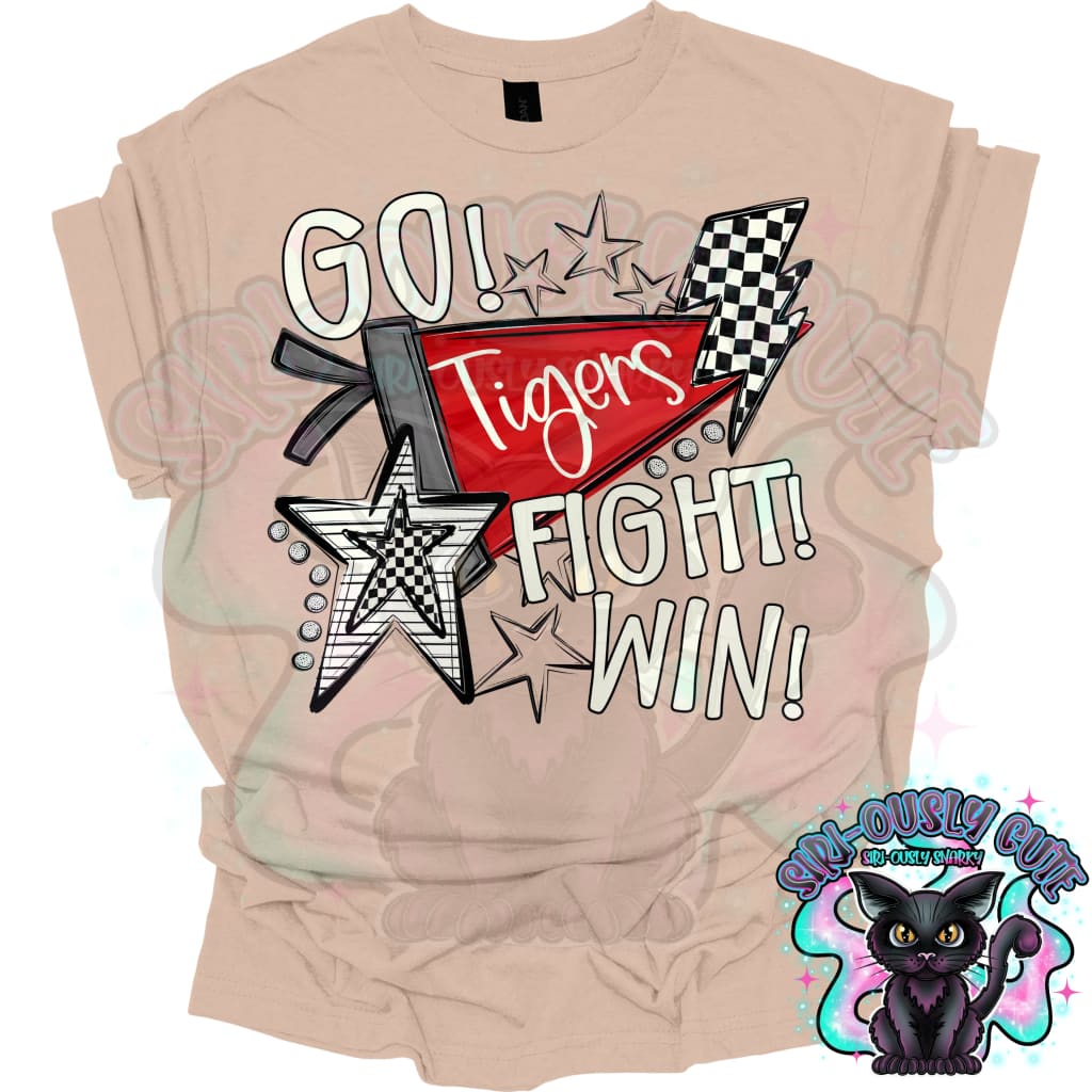 Go Fit Win Pennants Tigers Red Mascot