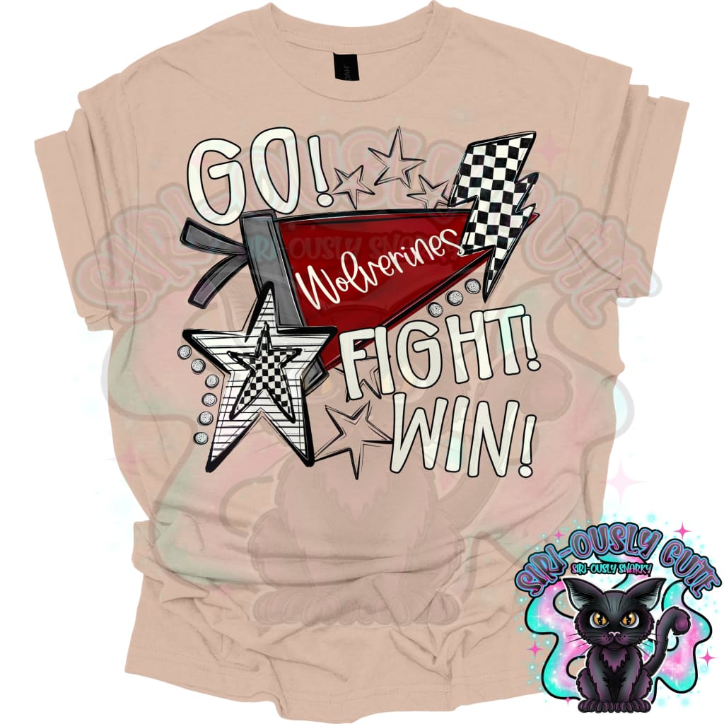 Go Fit Win Pennants Wolverines Maroon Mascot