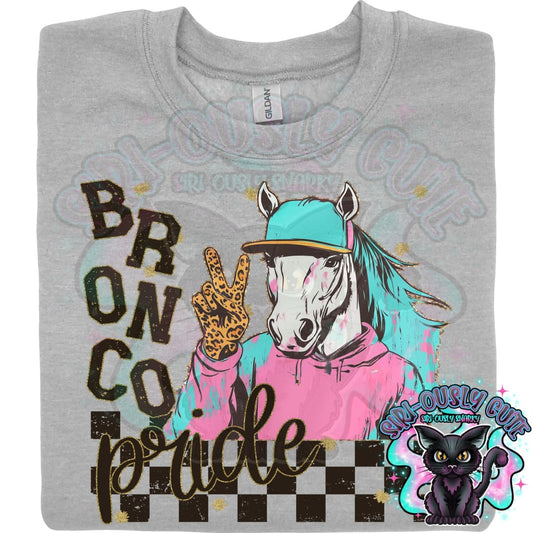 Grunge Mascots Bronco Mascot