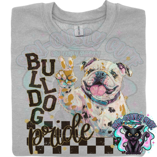 Grunge Mascots Bulldog Mascot