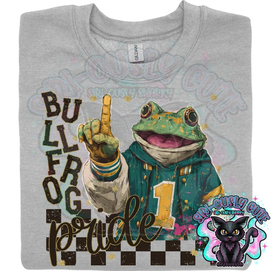 Grunge Mascots Bullfrog Mascot